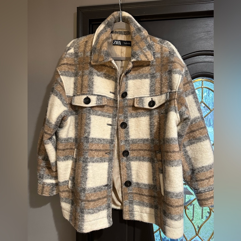 Zara flannel jacket